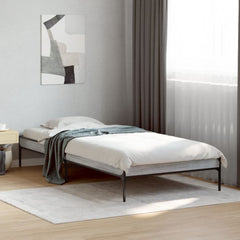 Bed Frame without Mattress Height 30 cm Length 200 cm Grey Sonoma 100 cm