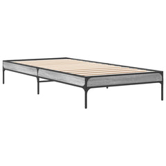 vidaXL Bed Frame without Mattress Grey Sonoma 90x200 cm 6