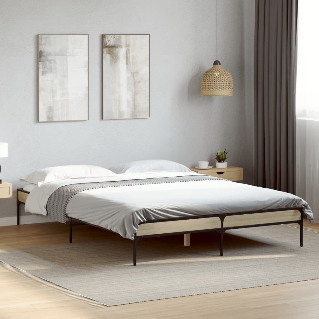 Bed Frame without Mattress Sonoma Oak