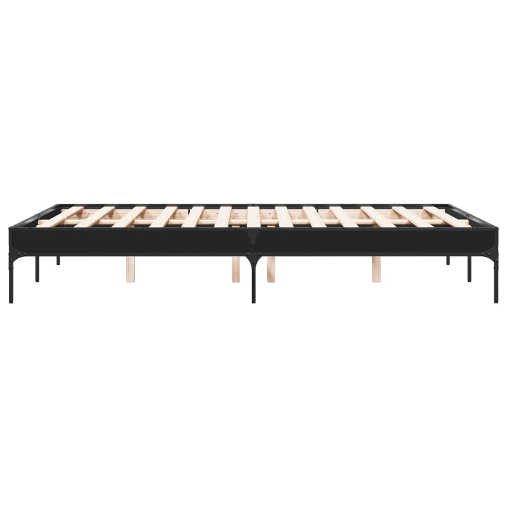 Bed Frame without Mattress Height Length Black