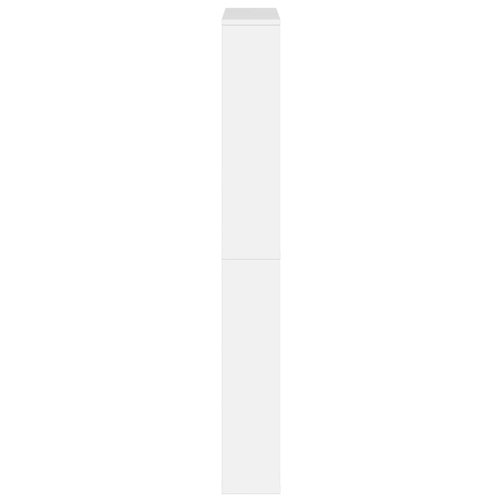 vidaXL Shoe Cabinet with Mirror 4-Layer High Gloss White 63x17x134 cm 6