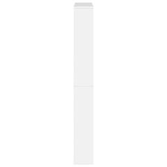 vidaXL Shoe Cabinet with Mirror 4-Layer High Gloss White 63x17x134 cm 6