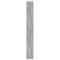 vidaXL Shoe Cabinet with Mirror 4-Layer Grey Sonoma 63x17x134 cm 6