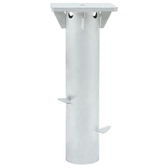 vidaXL In-Ground Parasol Base Silver 16x16x39.5 cm Steel 3