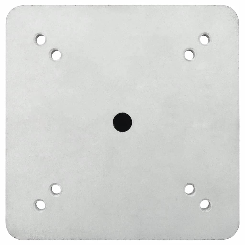 vidaXL In-Ground Parasol Base Silver 16x16x39.5 cm Steel 4