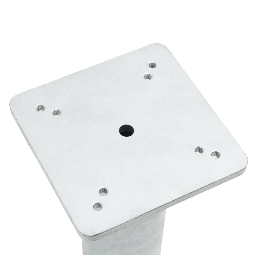 vidaXL In-Ground Parasol Base Silver 16x16x39.5 cm Steel 5