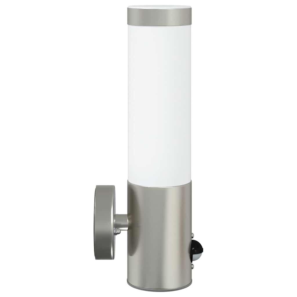vidaXL Outdoor Wall Light 2 pcs Silver 12 x 8.5 x 29 cm 6