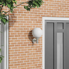 vidaXL Outdoor Wall Light Silver 28 x 25 x 38 cm 1