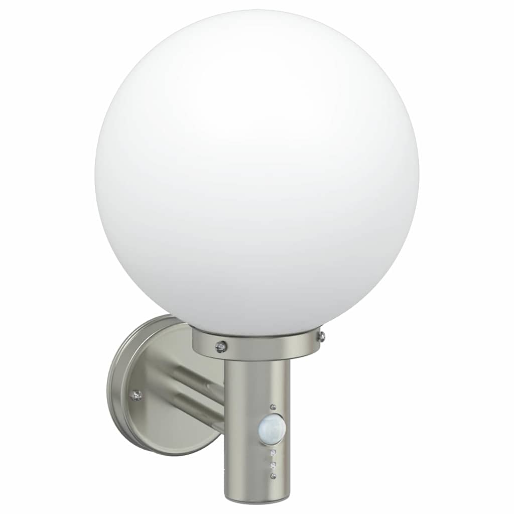vidaXL Outdoor Wall Light Silver 28 x 25 x 38 cm 2