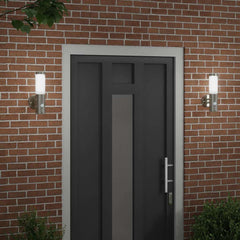 vidaXL Outdoor Wall Light 2 pcs Silver 15 x 7.5 x 33 cm 3