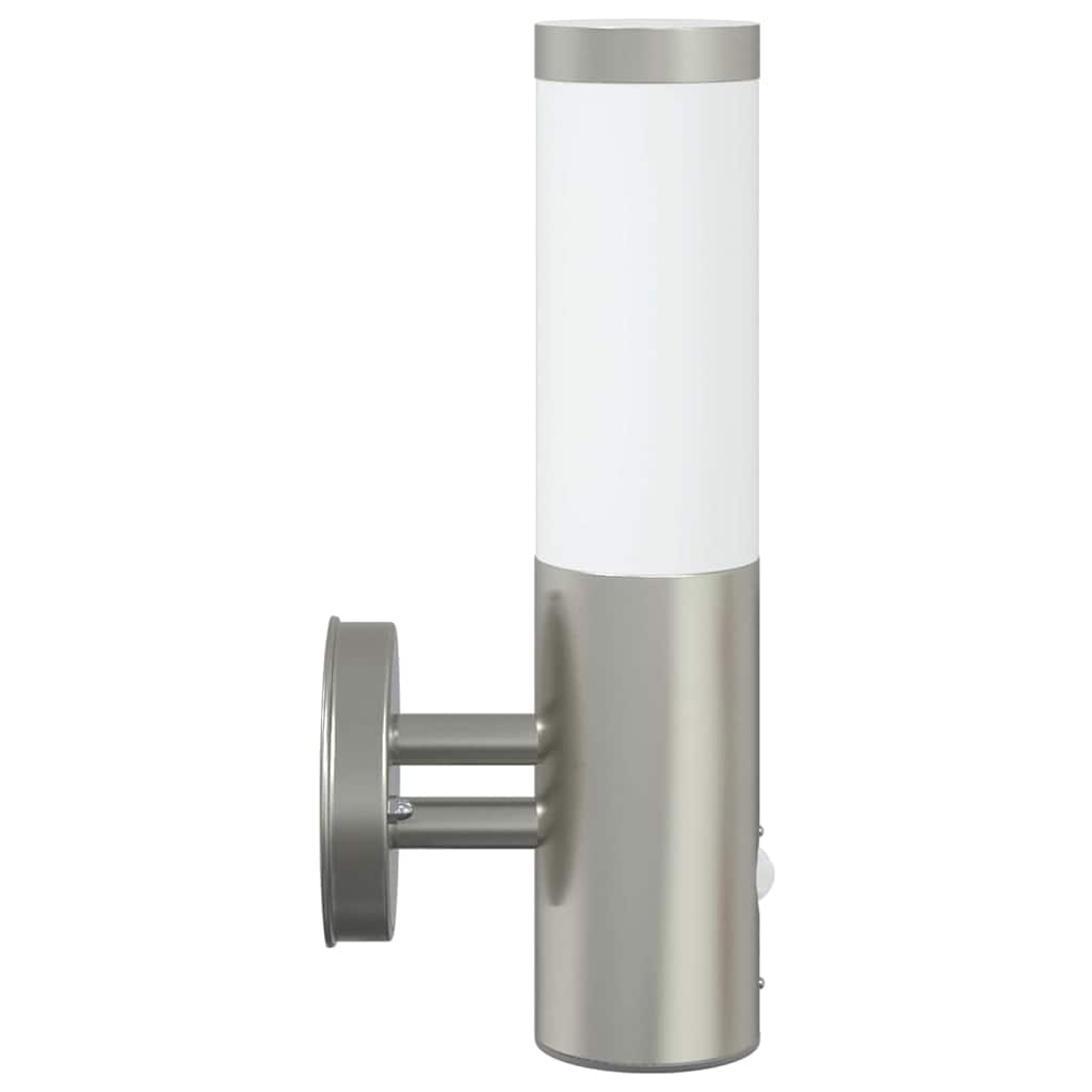 vidaXL Outdoor Wall Light 2 pcs Silver 15 x 7.5 x 33 cm 6