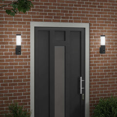 vidaXL Outdoor Wall Light 2 pcs Black 10.5 x 6 x 33 cm 3