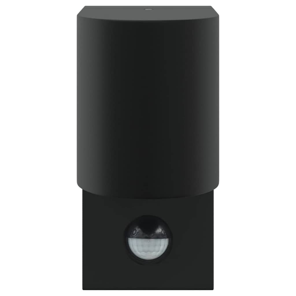 vidaXL Outdoor Wall Light 2 pcs Black 12 x 7 x 15 cm Stainless Steel 5