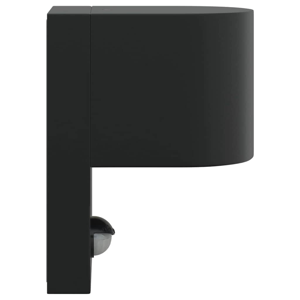 vidaXL Outdoor Wall Light 2 pcs Black 12 x 7 x 15 cm Stainless Steel 6