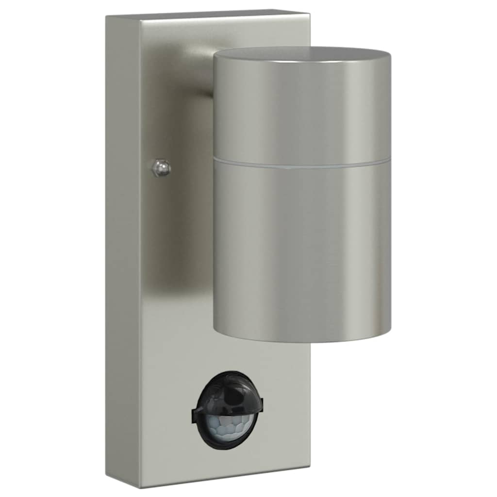 vidaXL Outdoor Wall Light 2 pcs Silver 6.5 x 10.5 x 16 cm 4
