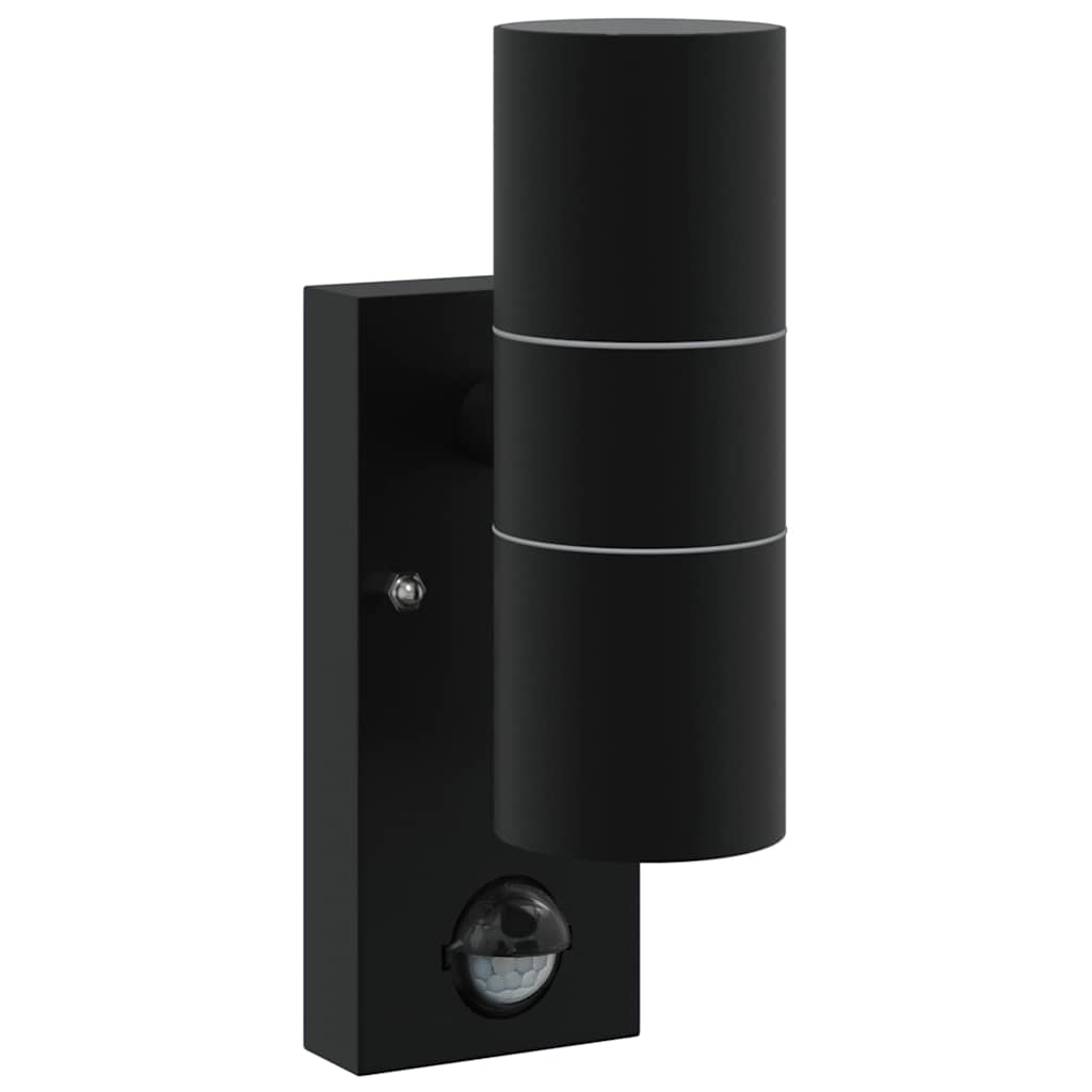 vidaXL Outdoor Wall Light 2 pcs Black 7 x 10 x 22 cm 4