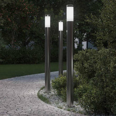 vidaXL Bollard Lights with Sensor 3pcs 110 cm Stainless Steel IP44 1