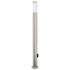 vidaXL Bollard Light with Sensor&Outlet 110 cm Stainless Steel IP44 4