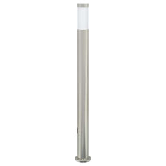 vidaXL Bollard Light with Sensor&Outlet 110 cm Stainless Steel IP44 5