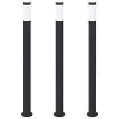 vidaXL Bollard Lights 3pcs 110 cm Stainless Steel IP44 2