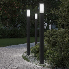 vidaXL Bollard Lights 3pcs 110 cm Stainless Steel IP44 1