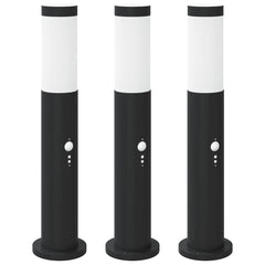 vidaXL Bollard Lights with Sensor 3pcs 50 cm Stainless Steel IP44 2