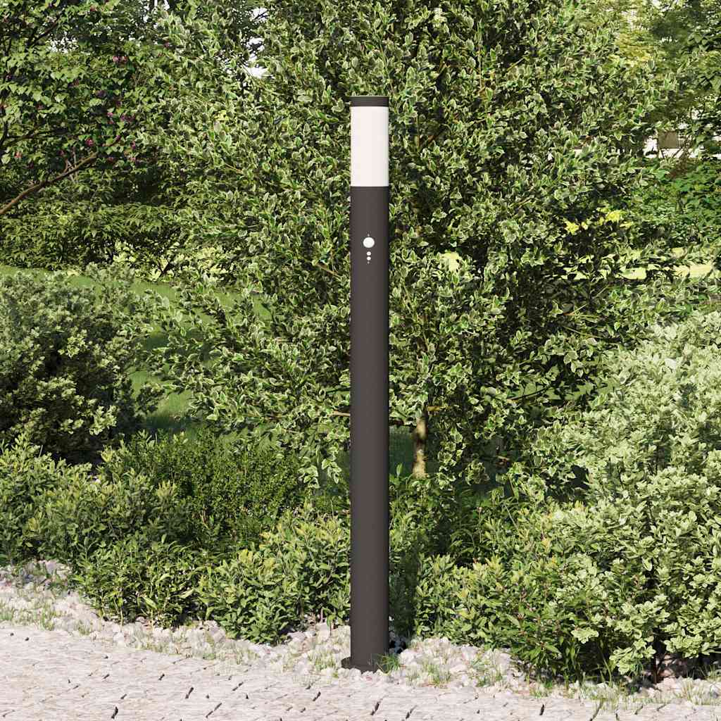 vidaXL Bollard Light with Sensor 110 cm Stainless Steel IP44 3