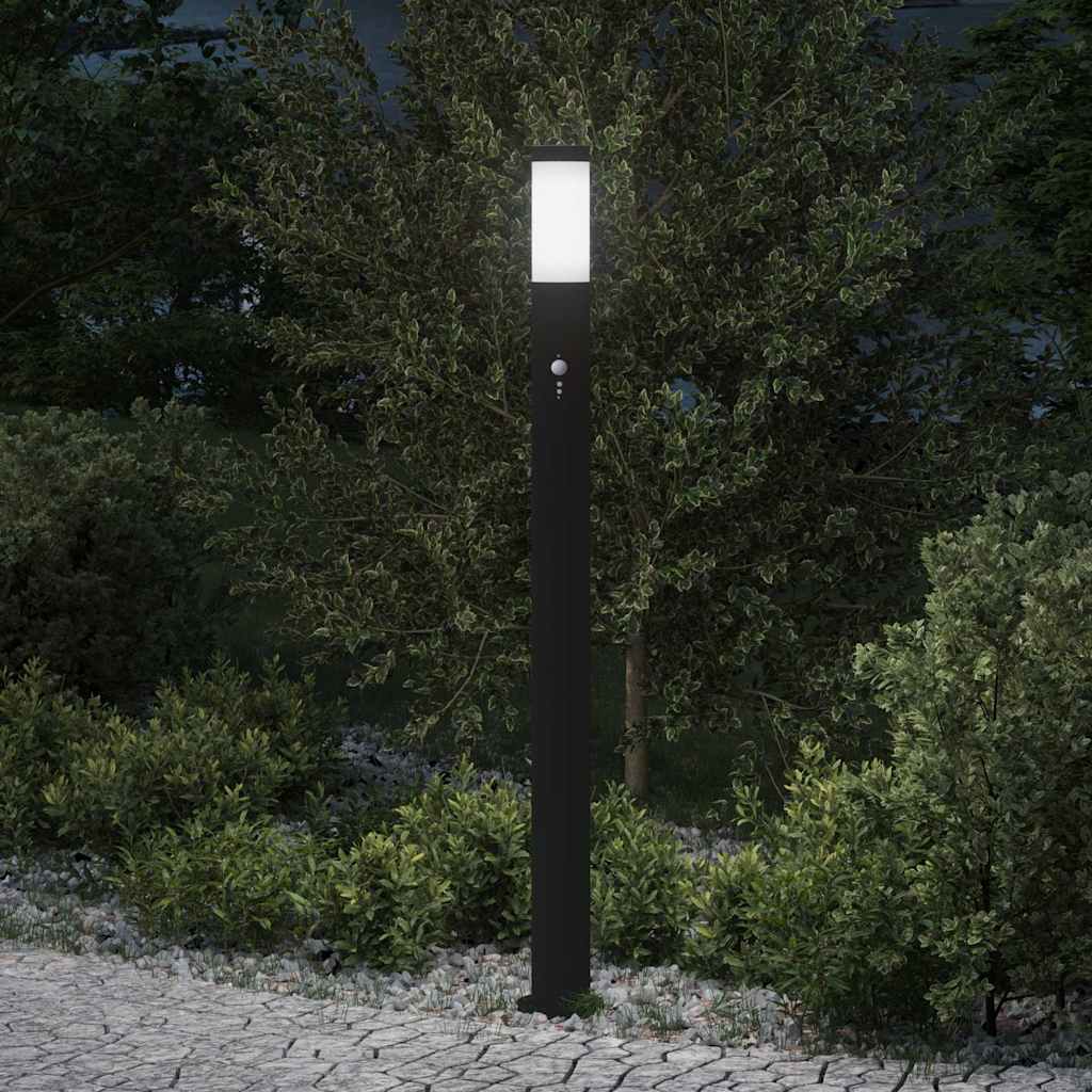vidaXL Bollard Light with Sensor 110 cm Stainless Steel IP44 1