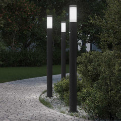 vidaXL Bollard Lights with Sensor 3pcs 110 cm Stainless Steel IP44 1
