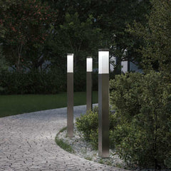 vidaXL Bollard Lights 3 pcs 80 cm Stainless Steel IP44 1