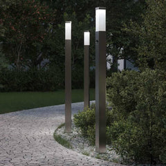 vidaXL Bollard Lights with Sensor 3 pcs 110 cm Stainless Steel IP44 1