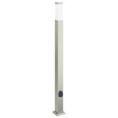 vidaXL Bollard Lights with Outlet 3 pcs 110 cm Stainless Steel IP44 4