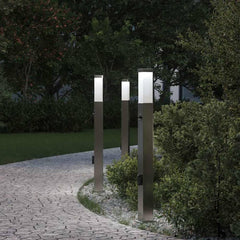 vidaXL Bollard Lights with Sensor&Outlet 3 pcs 80 cm 1