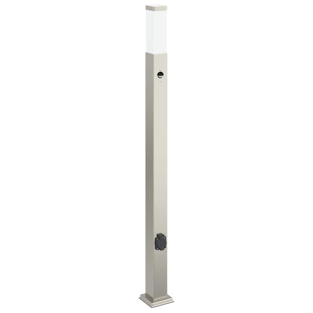 vidaXL Bollard Lights with Sensor&Outlet 3 pcs 110 cm 4