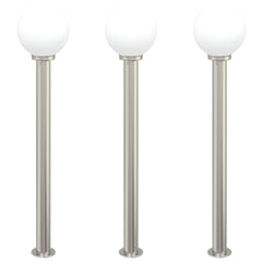 vidaXL Bollard Lights 3 pcs 120 cm Stainless Steel IP44 2