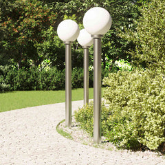vidaXL Bollard Lights 3 pcs 120 cm Stainless Steel IP44 3