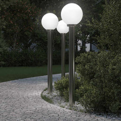vidaXL Bollard Lights 3 pcs 120 cm Stainless Steel IP44 1