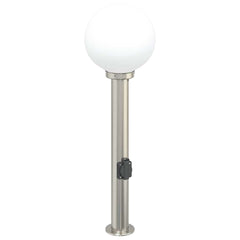 vidaXL Bollard Light with Outlet 80 cm Stainless Steel IP44 2