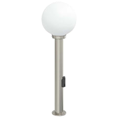 vidaXL Bollard Light with Outlet 80 cm Stainless Steel IP44 4
