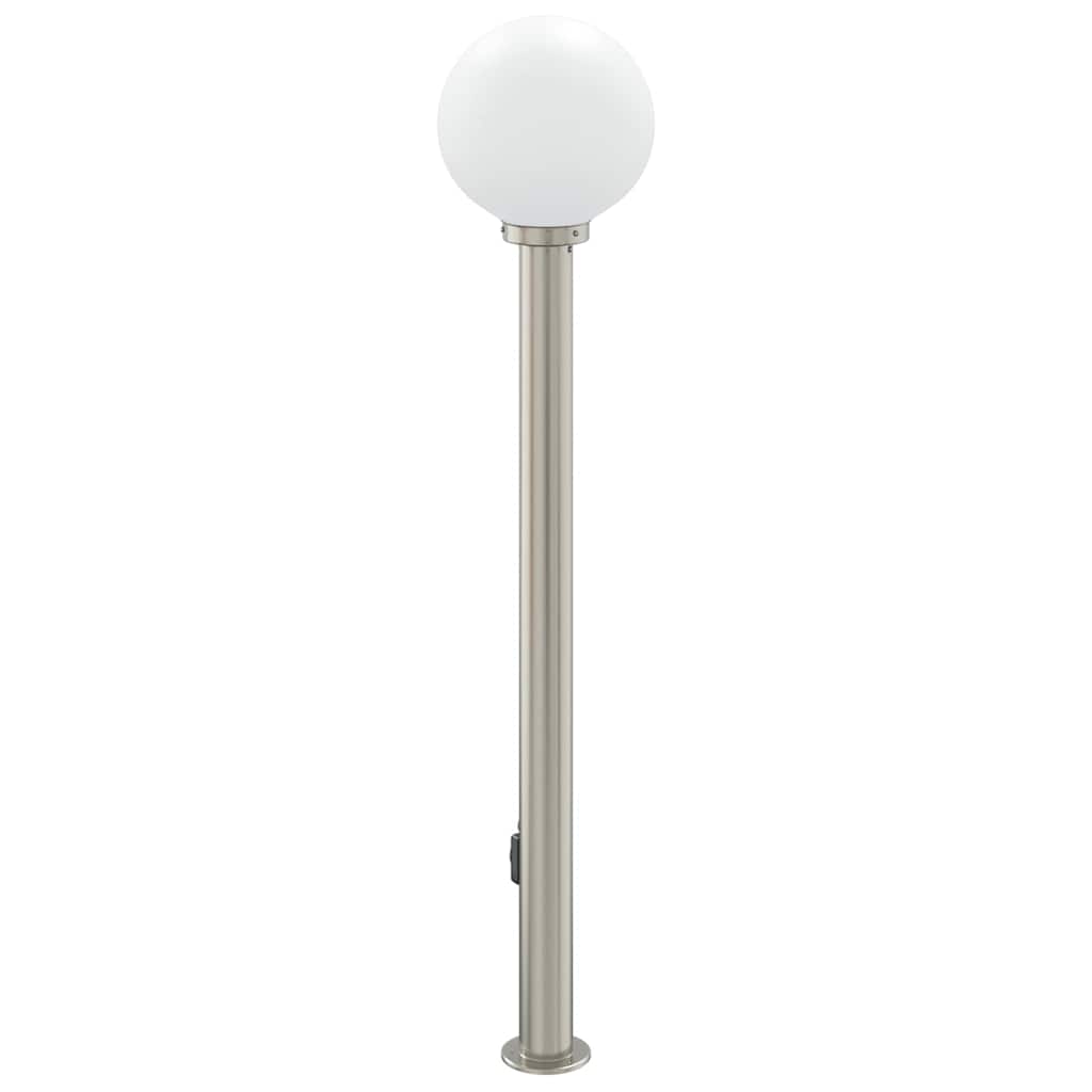 vidaXL Bollard Light with Outlet 120 cm Stainless Steel IP44 4