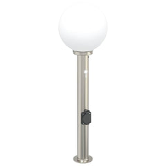 vidaXL Bollard Light with Sensor&Outlet 80 cm Stainless Steel IP44 2