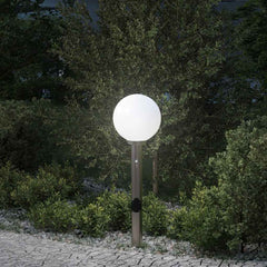 vidaXL Bollard Light with Sensor&Outlet 80 cm Stainless Steel IP44 1