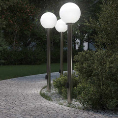 vidaXL Bollard Lights with Sensor&Outlet 3 pcs 120 cm 1