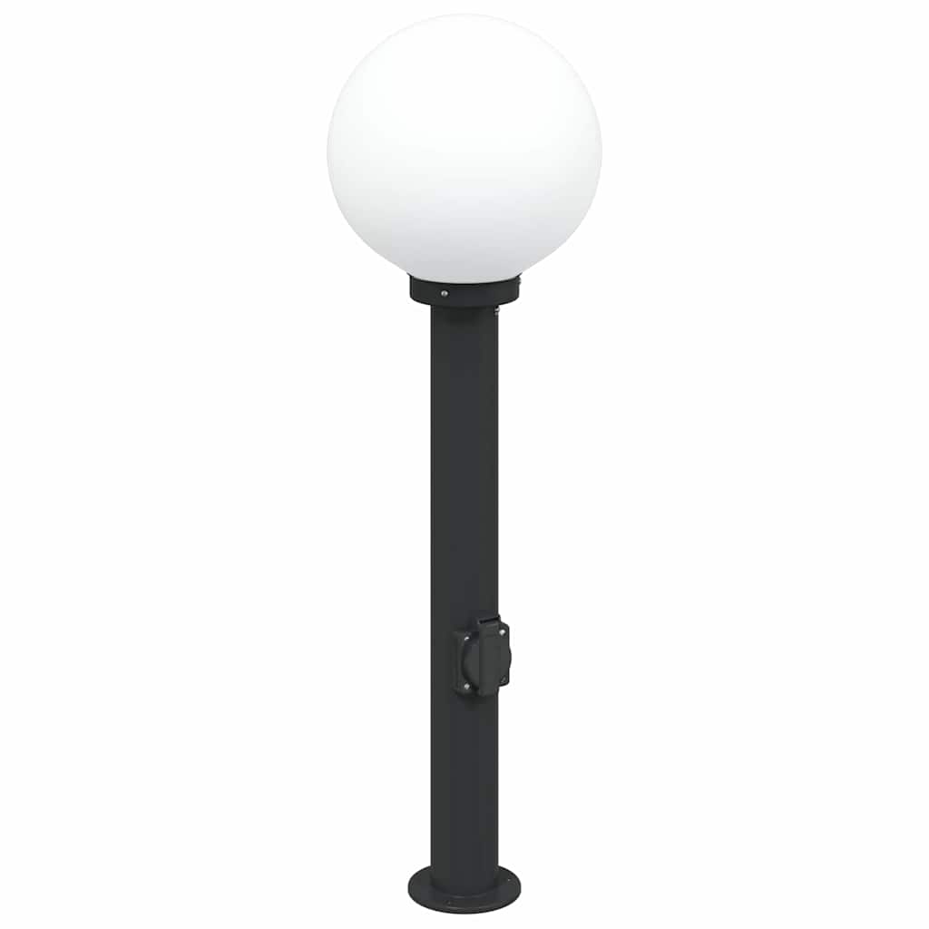 vidaXL Bollard Light with Outlet 80 cm Black IP44 2