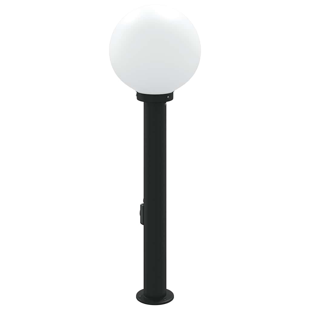 vidaXL Bollard Light with Outlet 80 cm Black IP44 5