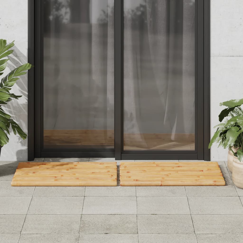 vidaXL Bath Mats 2 pcs 70x50 cm Bamboo 4