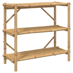 vidaXL 3-Layer Shelf 100x40x90 cm Bamboo 2