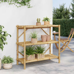 vidaXL 3-Layer Shelf 100x40x90 cm Bamboo 3