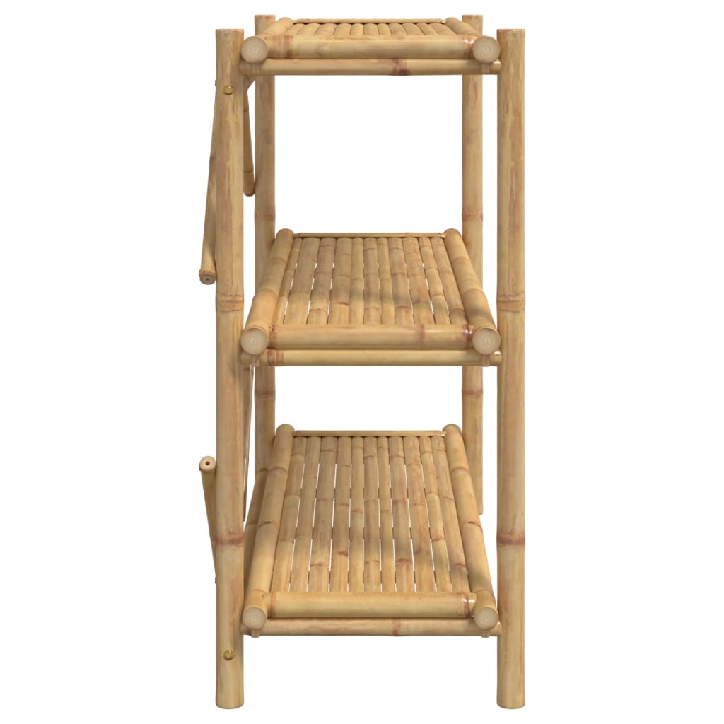 vidaXL 3-Layer Shelf 100x40x90 cm Bamboo 5
