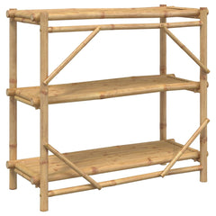 vidaXL 3-Layer Shelf 100x40x90 cm Bamboo 6